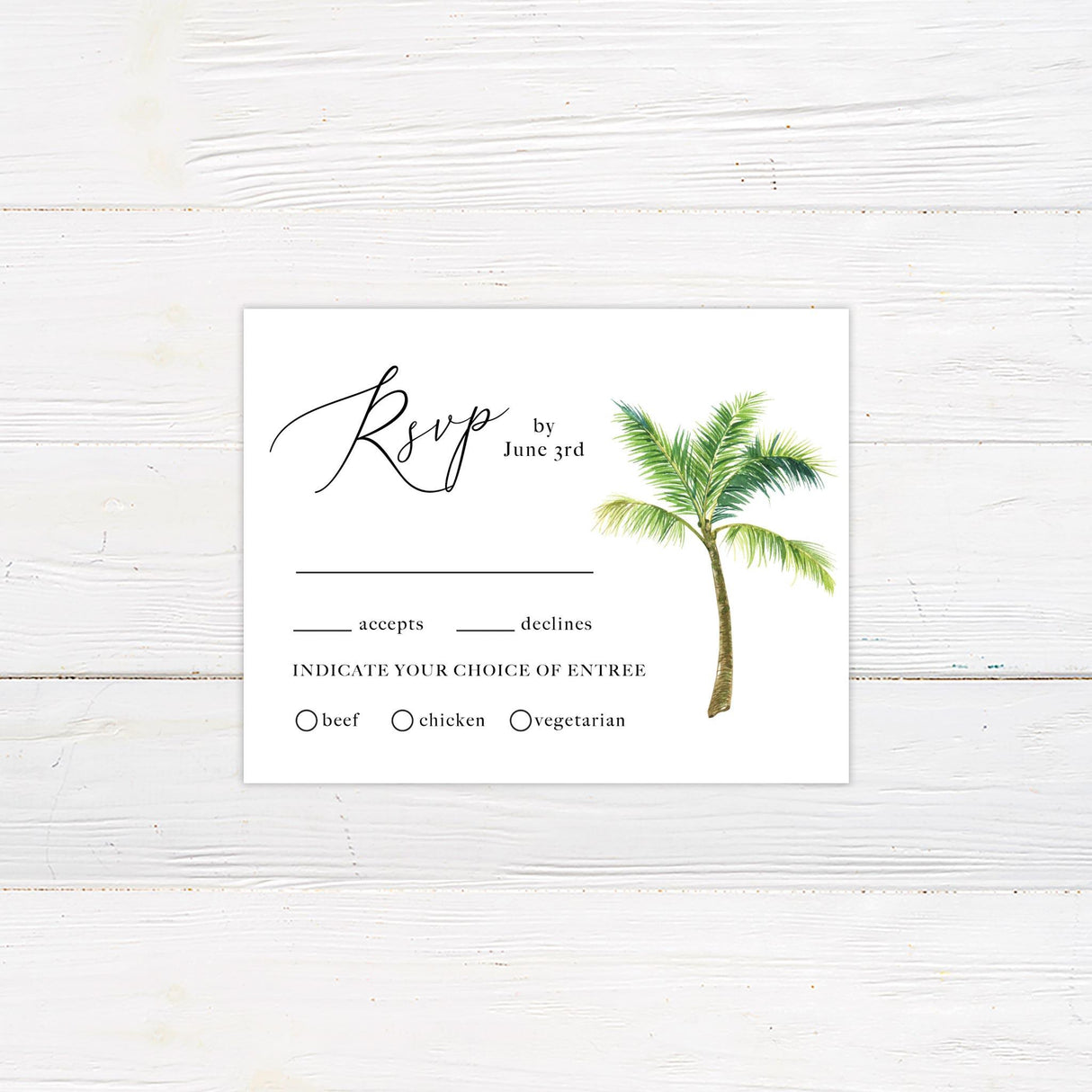 Palm Tree Invitations - goprintplus