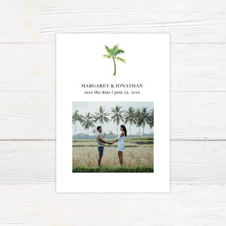 Palm Tree Save The Date - goprintplus