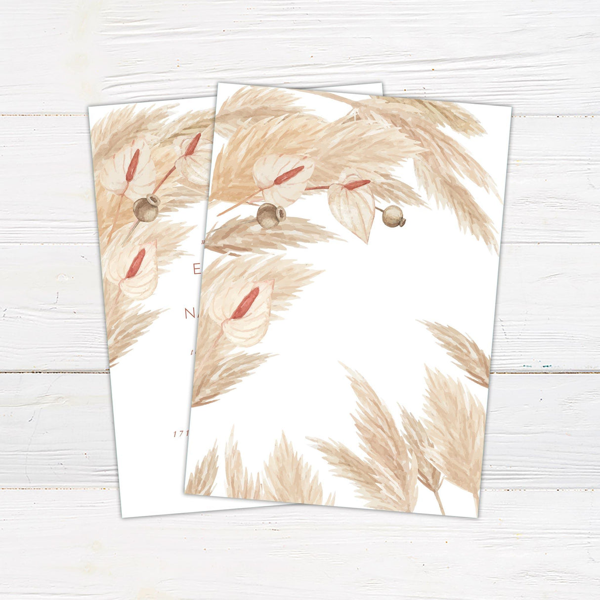 Pampas Grass Invitations - goprintplus