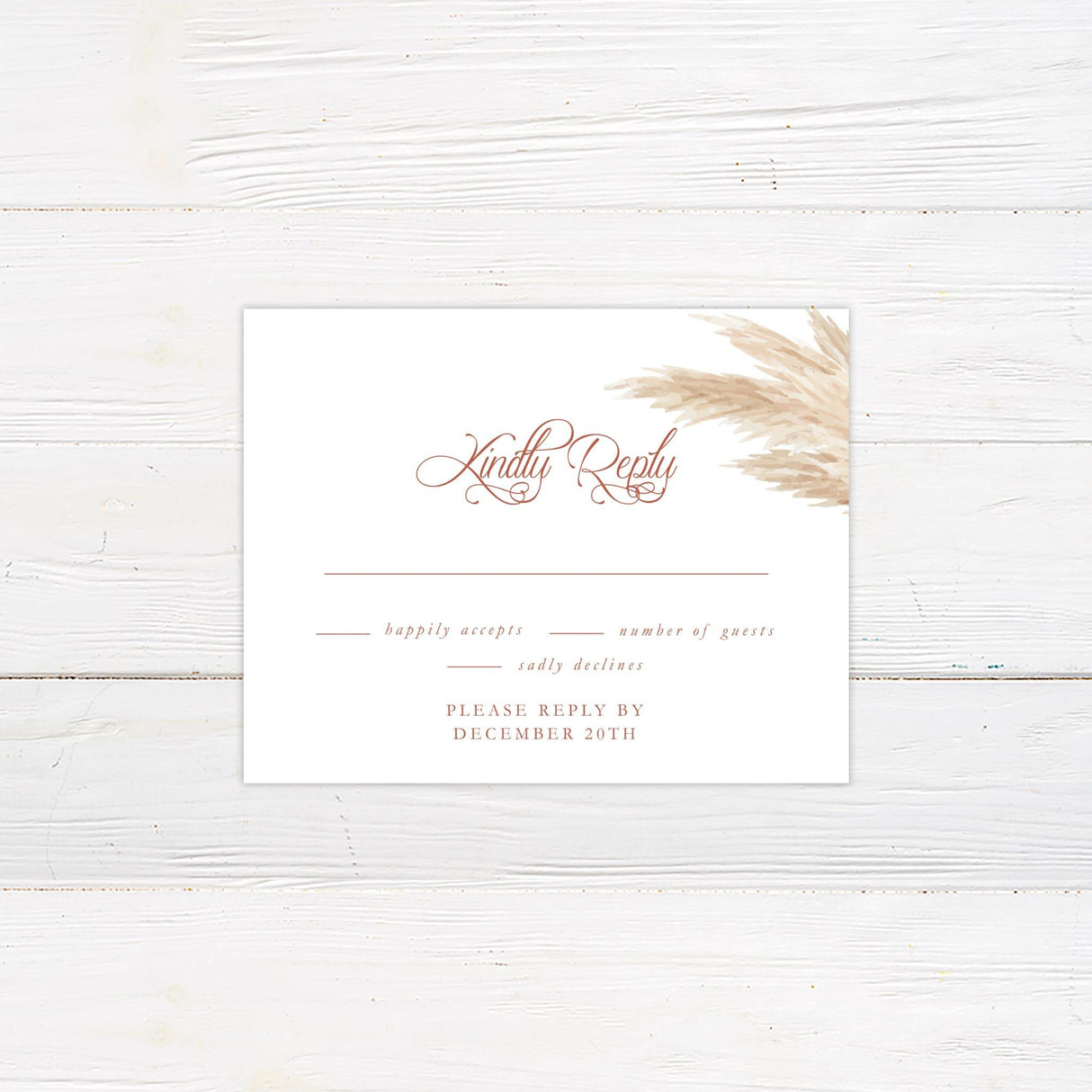 Pampas Grass Invitations - goprintplus