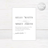 Paragraph Style Foil Invitation - goprintplus