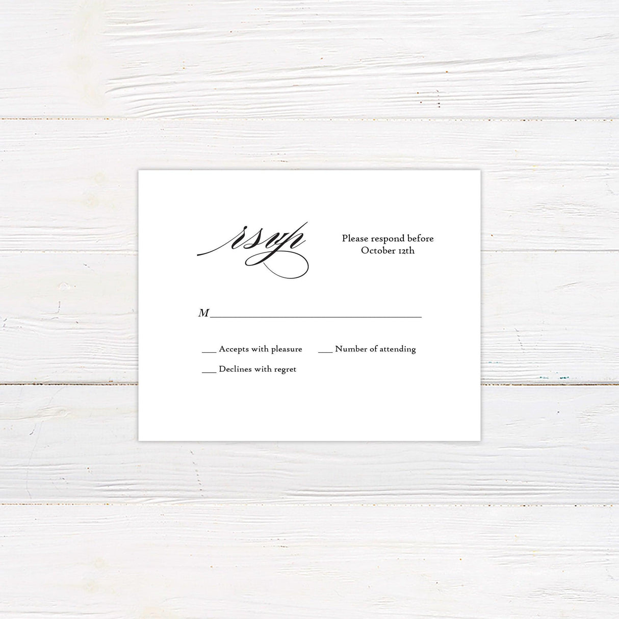 Paragraph Style RSVP - goprintplus