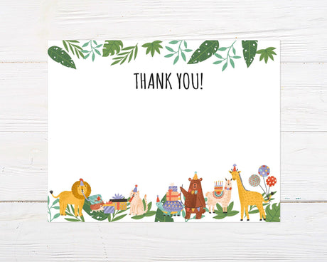 Party Animal Thank You Card - goprintplus