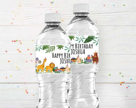 Party Animal Water Bottle Labels - goprintplus