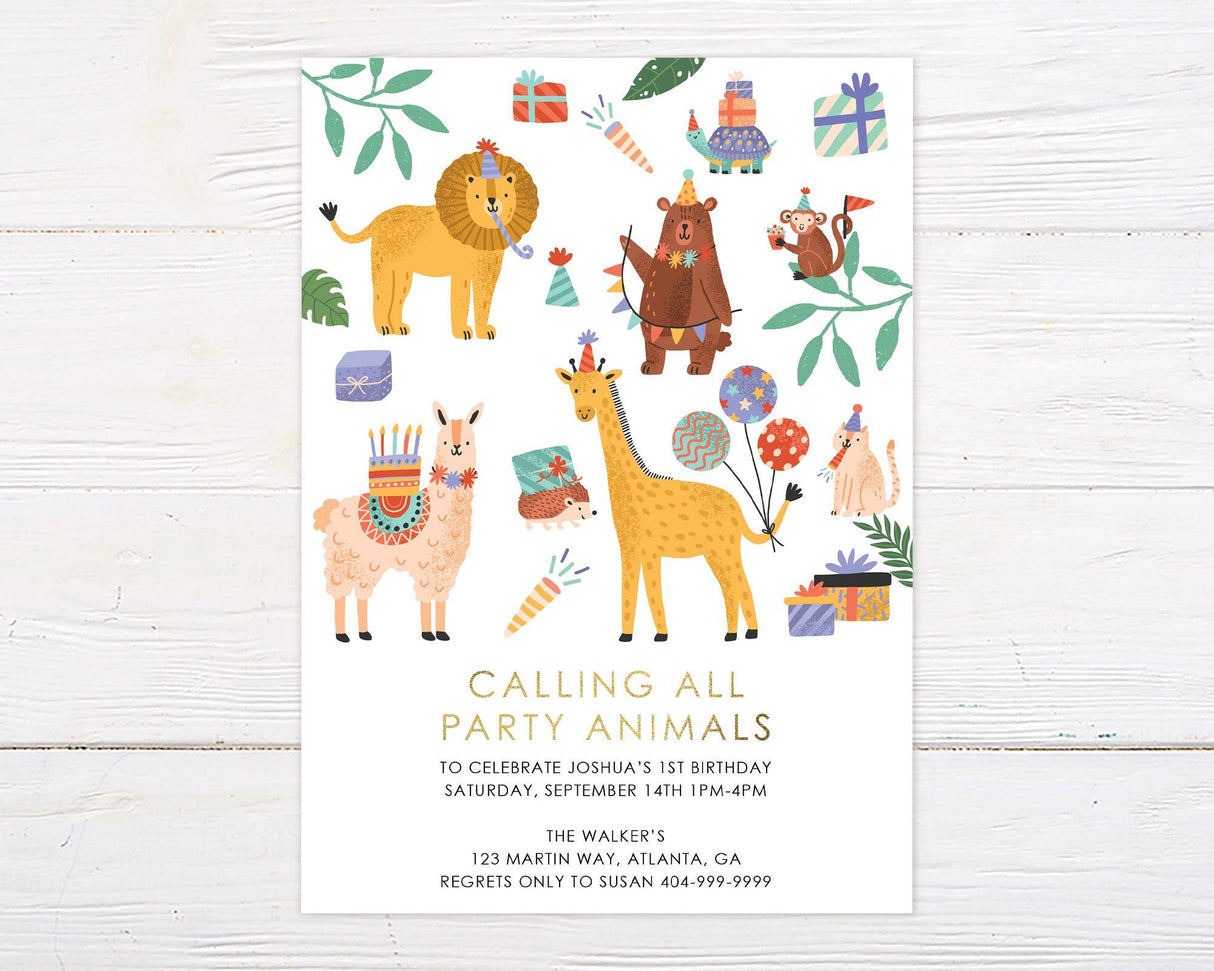 Party Animal Invitation - goprintplus