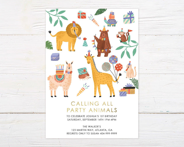 Party Animal Invitation - goprintplus