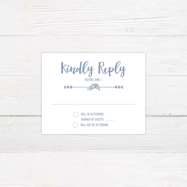 Pastel Blue RSVP - goprintplus