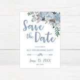 Pastel Blue Invitations - goprintplus