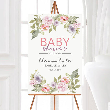 Pastel Floral Arch Shower - goprintplus