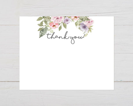 Pastel Floral Arch Thank You Card - goprintplus