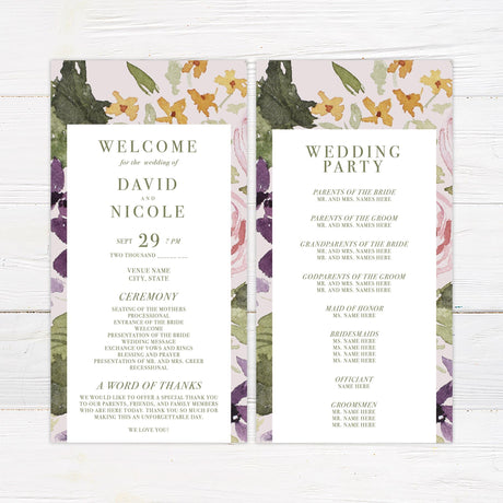 Pastel Flower Invitations - goprintplus