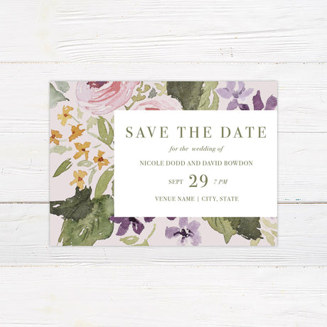 Pastel Flower Invitations - goprintplus