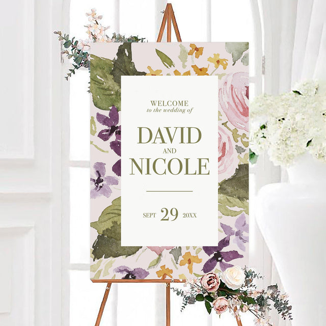 Pastel Flower Sign - goprintplus