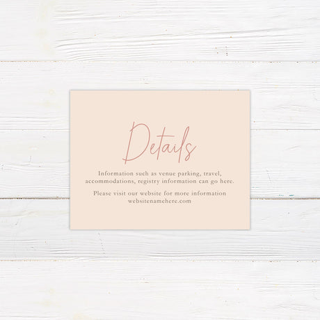 Peach Daisy Details Cards - goprintplus