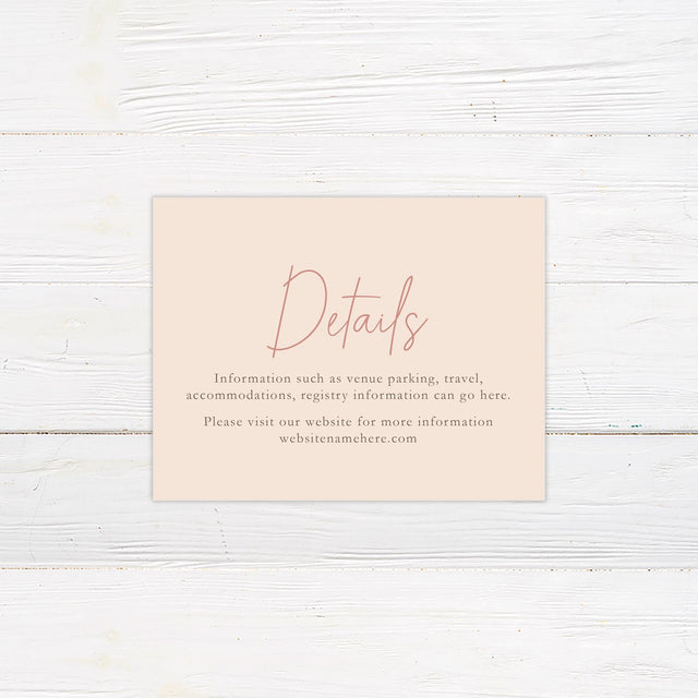 Peach Daisy Details Cards - goprintplus