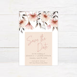 Peach Daisy Invitations - goprintplus