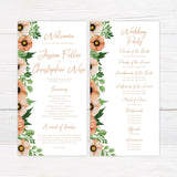 Peach Floral Invitation - goprintplus