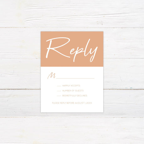 Peach Floral Invitation - goprintplus