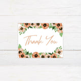 Peach Floral Invitation - goprintplus