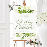 Peering Greenery Invitations - goprintplus