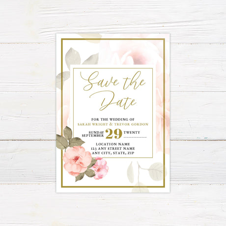 Peony Dream Invitations - goprintplus