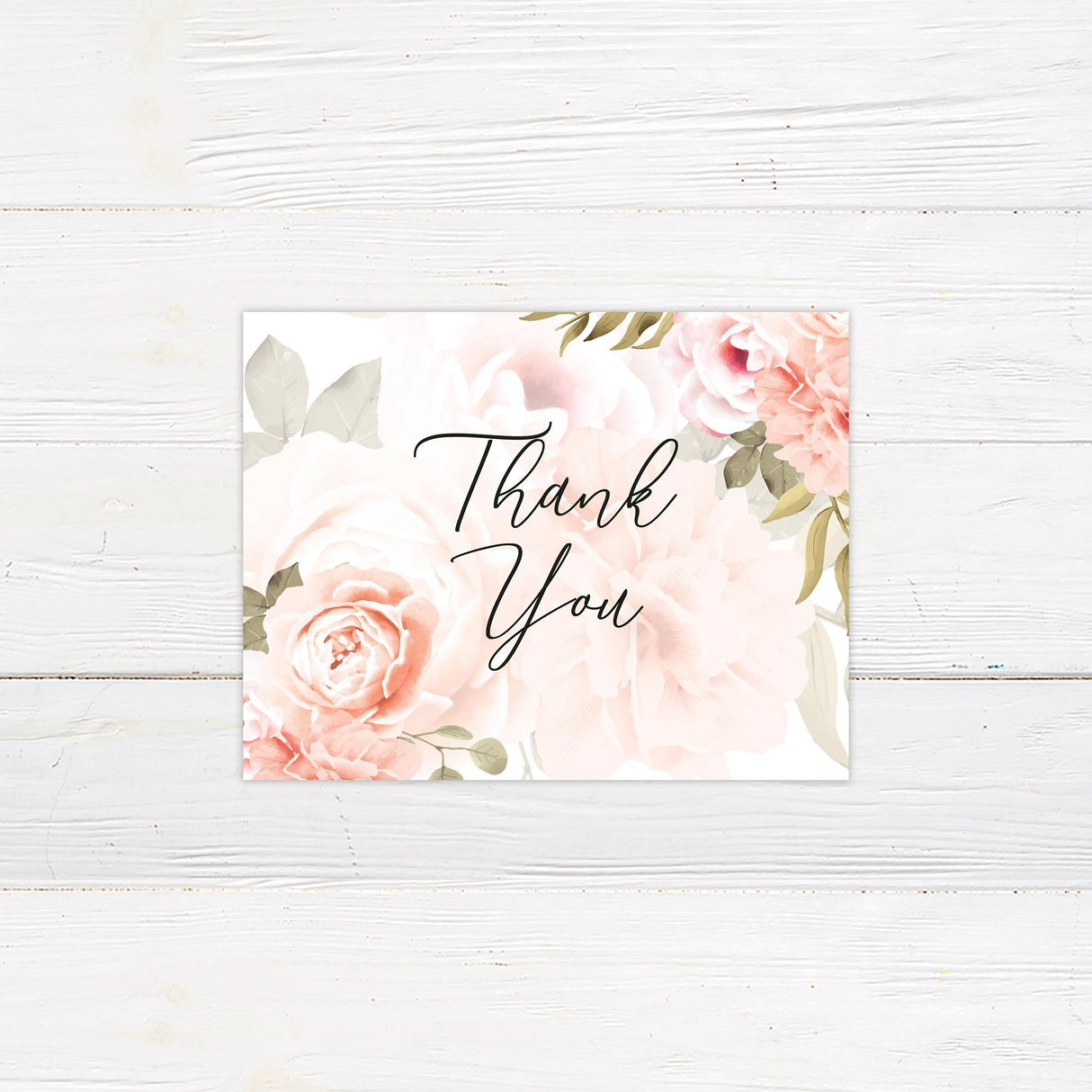 Peony Dream Thank You Card - goprintplus