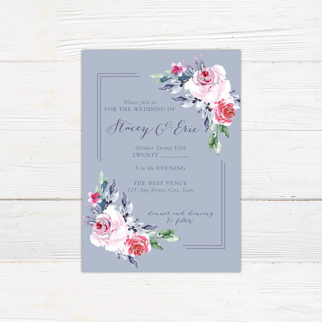 Periwinkle Invitations - goprintplus