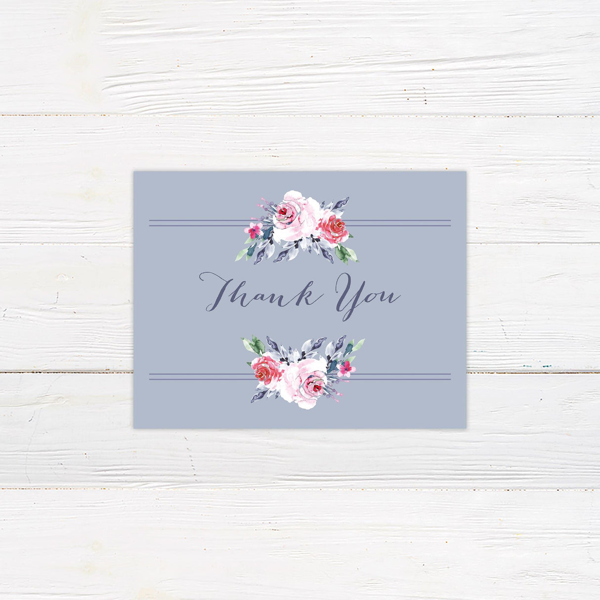 Periwinkle Thank You Card - goprintplus