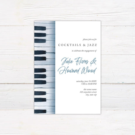 Piano Jazz Invitation - goprintplus