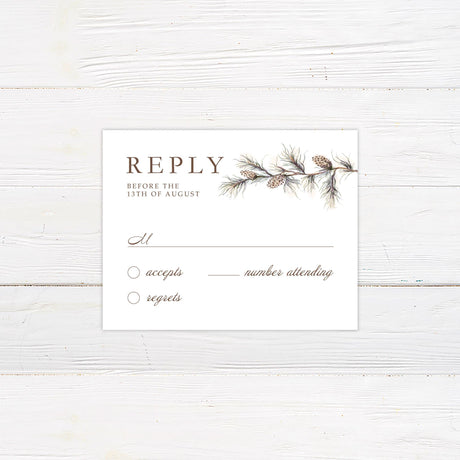 Pine Branch Invitations - goprintplus