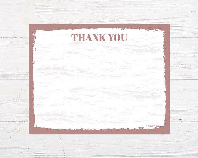 Pink Background Thank You Card - goprintplus