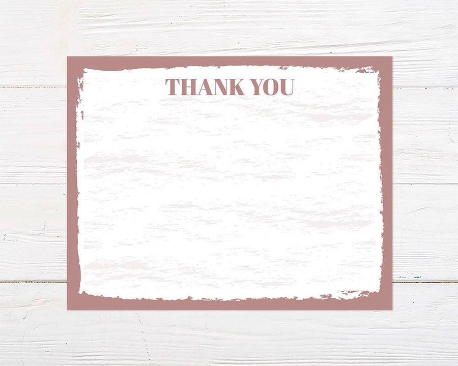 Pink Background Bridal Shower Thank You Card | Go Print Plus