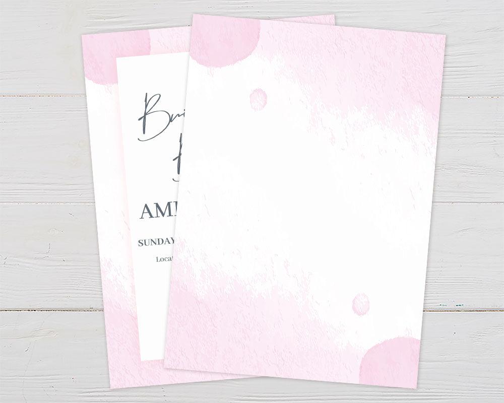 Pink Border Invitation - goprintplus