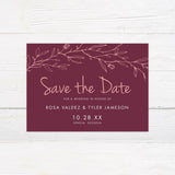 Pink Branch Invitations - goprintplus