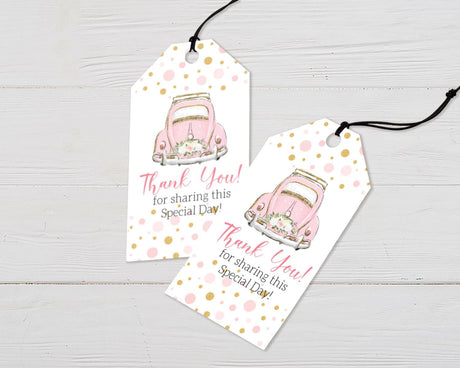 Pink Car Shower Invitation - goprintplus