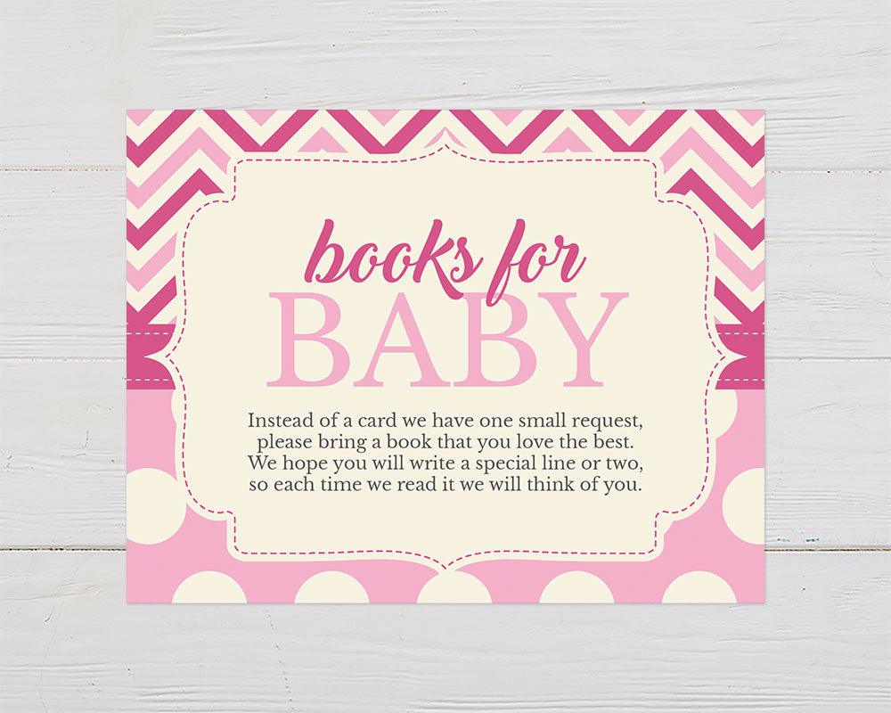 Pink Chevron and Dots Books For Baby - goprintplus