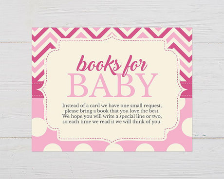 Pink Chevron and Dots Books For Baby - goprintplus