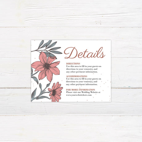 Pink Daisy Invitations - goprintplus