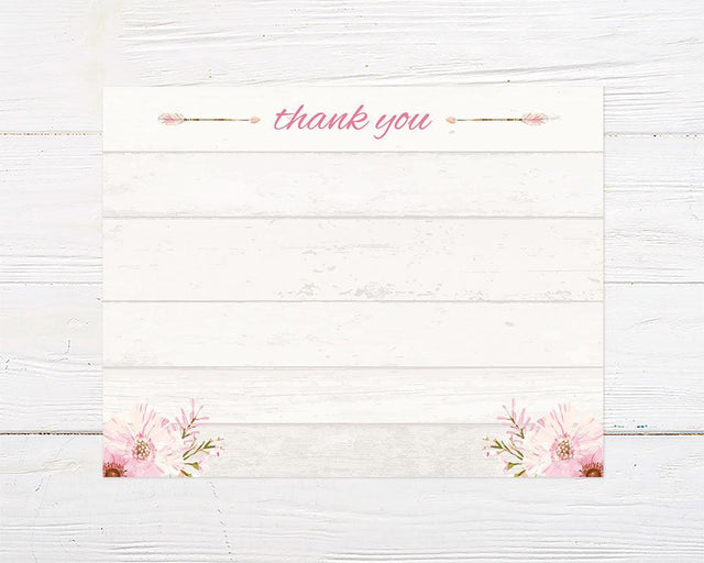 Pink Dream Catcher Thank You Card - goprintplus