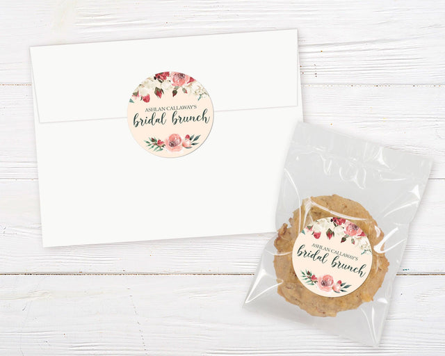 Pink Floral Brunch Sticker - goprintplus