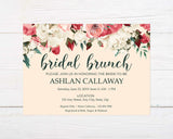 Pink Floral Brunch Invitation - goprintplus