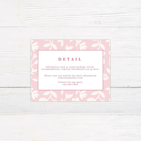 Pink Garden Invitation - goprintplus