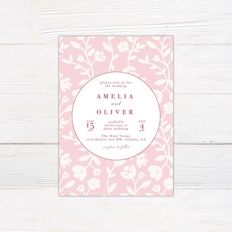 Pink Garden Invitation - goprintplus