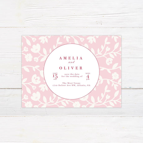 Pink Garden Invitation - goprintplus