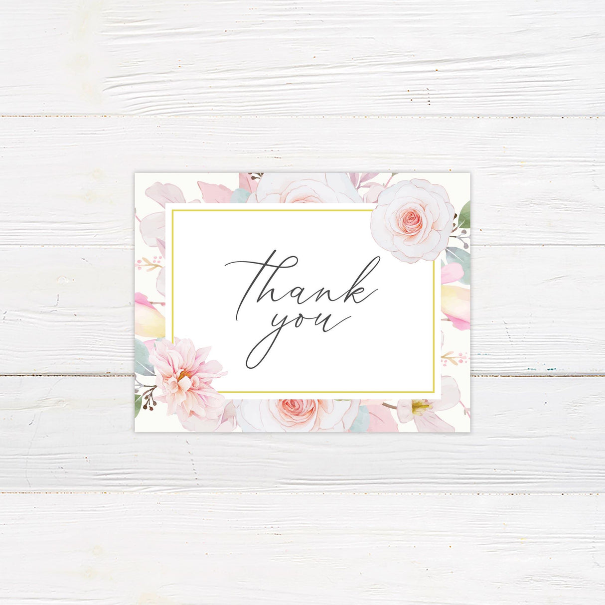 Pink Pastel Floral Invitation - goprintplus