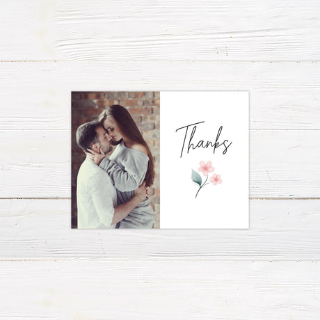 Pink Petals Thank You Card - goprintplus