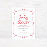 Pink Ribbons Invitation