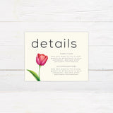 Pink Tulip Invitations - goprintplus