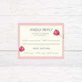 Pink Tulip Invitations - goprintplus