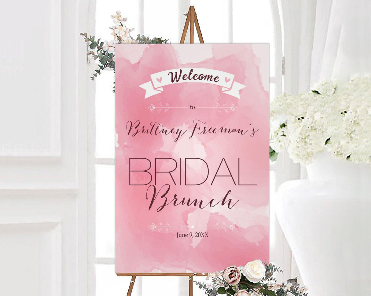 Pink Watercolor Sign - goprintplus